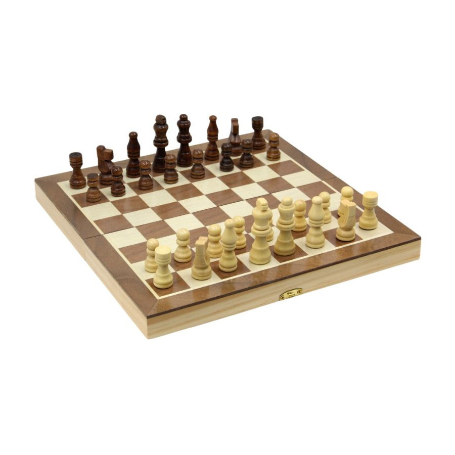 CHESS SET SIZE : 29*14.5*5CM PINEWOOD + MDF 8116