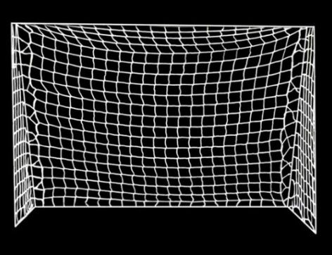 football net Pair Of 7a Side Soccer Net M 4 X 2 In Polypropylene