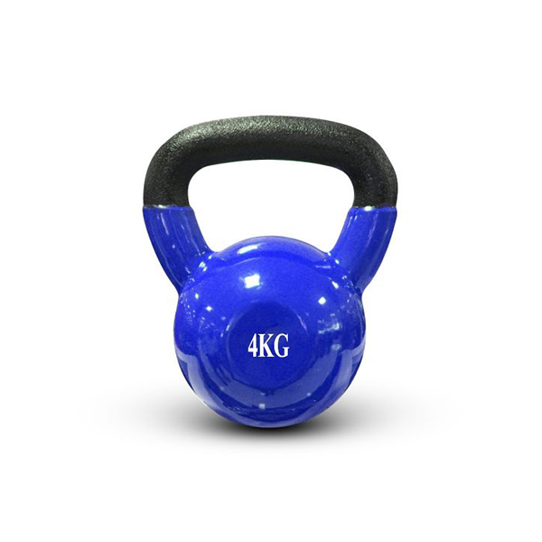 Vinyl Kettlebell 4kg Comfort Grip Wide Handle Zkb5 (brand Ta Sport)