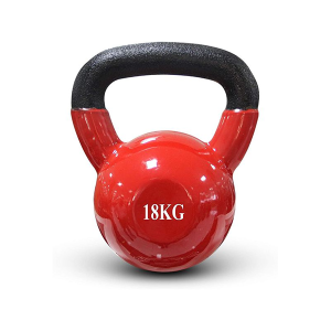 Vinyl Kettlebell Blk Red 18kg Zkb5 Featured