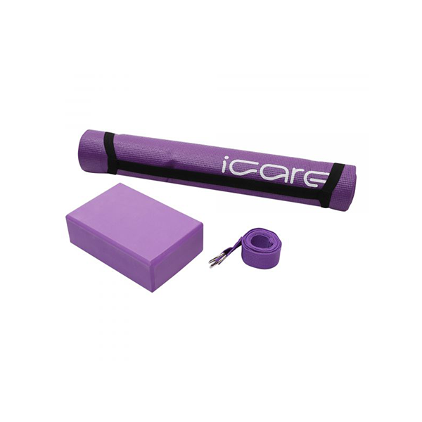 I Care Yoga Set Mat + Brick + Strap Jic025 1