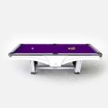 American Pool Table White Purple View