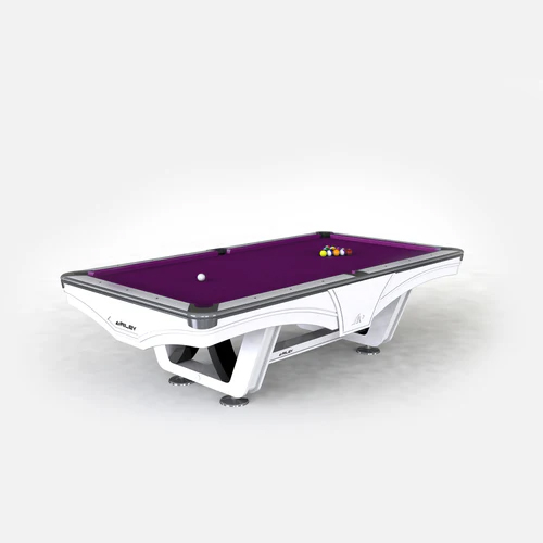 American Pool Table White Purple